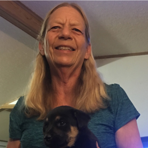 !! a web Deb with puppy